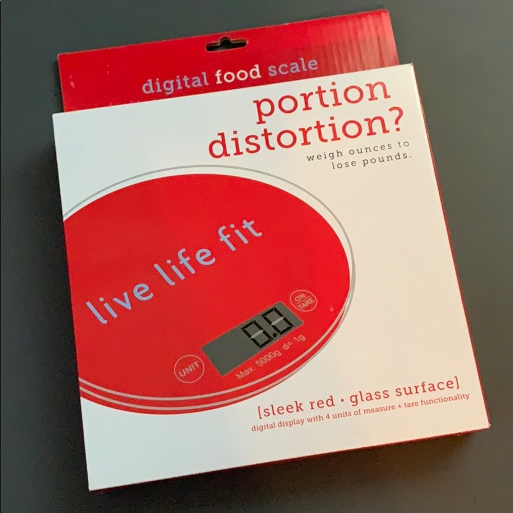 Fitlosophy red food scale!!!! Like new never used!